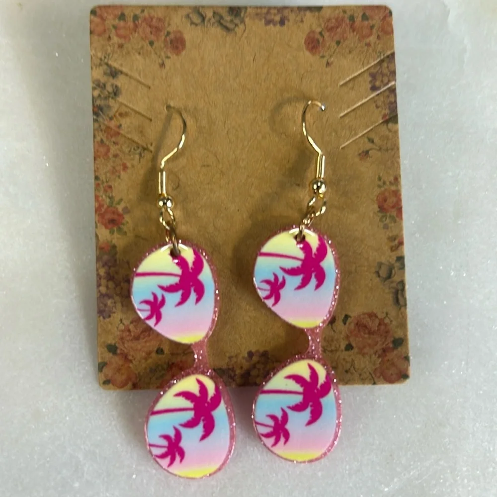 Vacation Vibes Earrings New - Picture 1 of 1